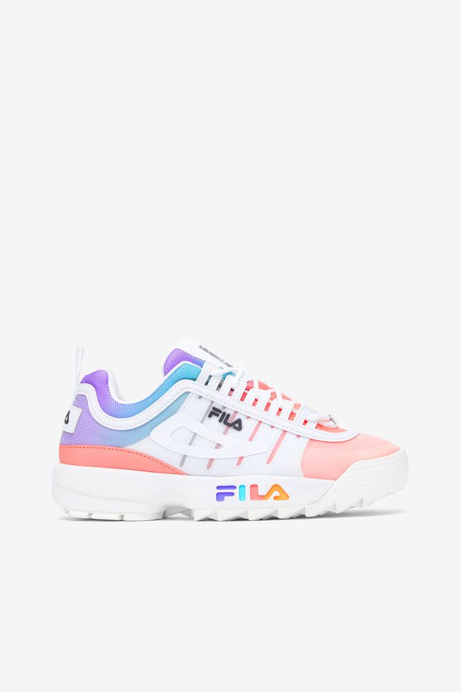 Fila Disruptor 2 Monomesh Trainers White - Womens - 46283PTJY